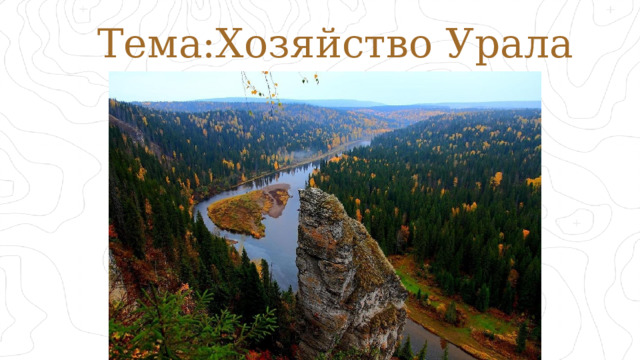  Тема:Хозяйство Урала 