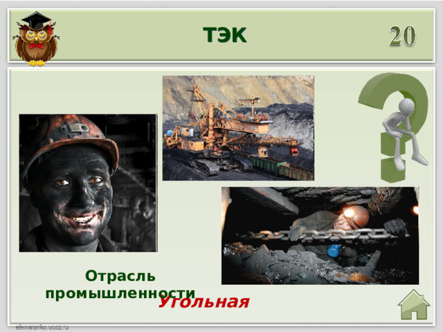 ТЭК Отрасль промышленности Угольная 