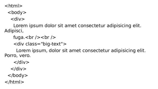       Lorem ipsum dolor sit amet consectetur adipisicing elit. Adipisci,  fuga.    Lorem ipsum, dolor sit amet consectetur adipisicing elit. Porro, vero.        
