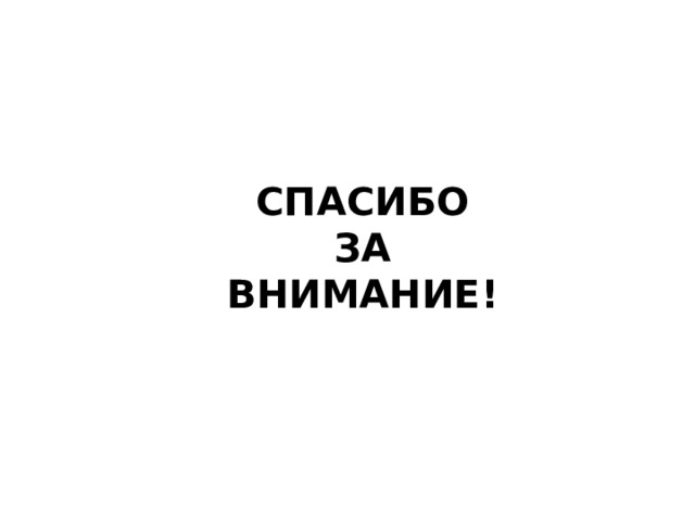 СПАСИБО ЗА ВНИМАНИЕ! 