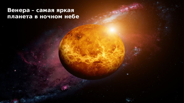 Венера – самая яркая планета в ночном небе 