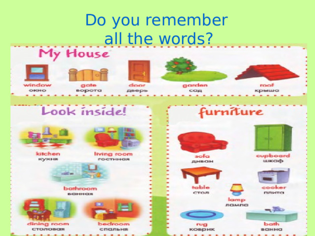 Do you remember all the words? 