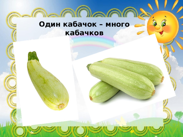 Один кабачок – много кабачков  