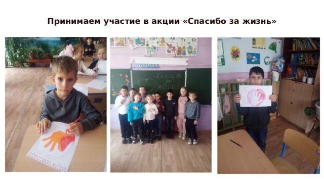 Принимаем участие в акции «Спасибо за жизнь» 