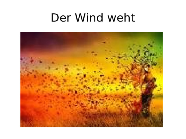 Der Wind weht 