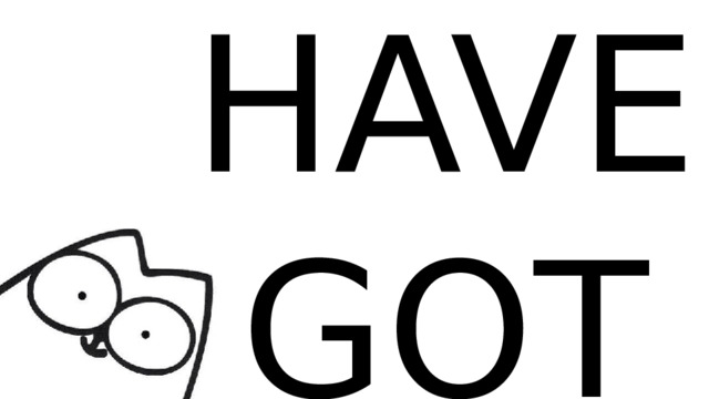 HAVE GOT 