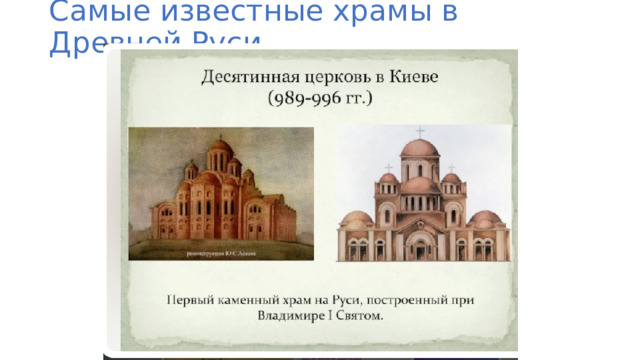 Самые известные храмы в Древней Руси 