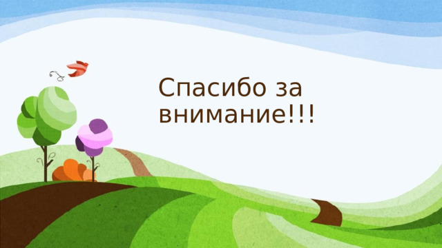 Спасибо за внимание!!! 