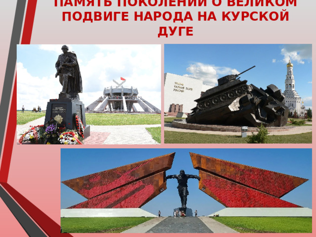 ПАМЯТЬ ПОКОЛЕНИЙ О ВЕЛИКОМ ПОДВИГЕ НАРОДА НА КУРСКОЙ ДУГЕ 