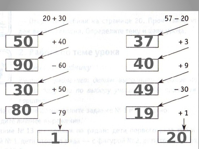 50 37 40 90 30 49 80 19 20 1 