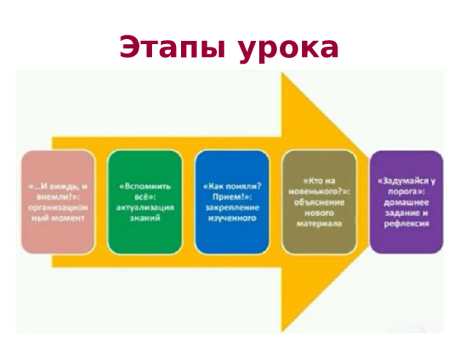 Этапы урока 