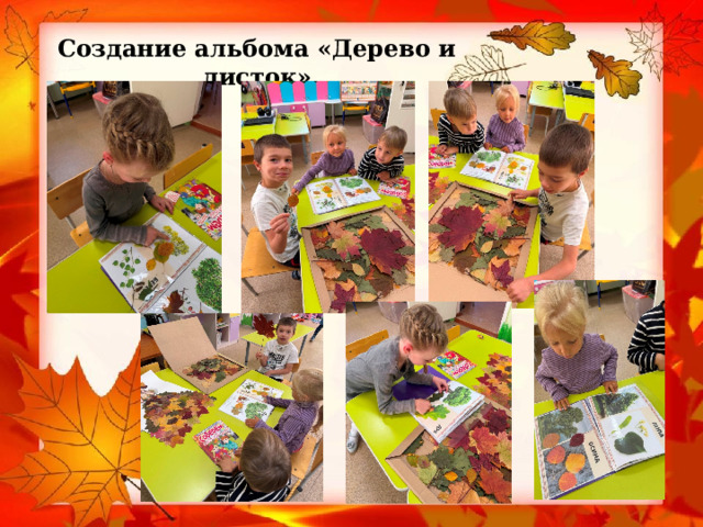 Создание альбома «Дерево и листок» 