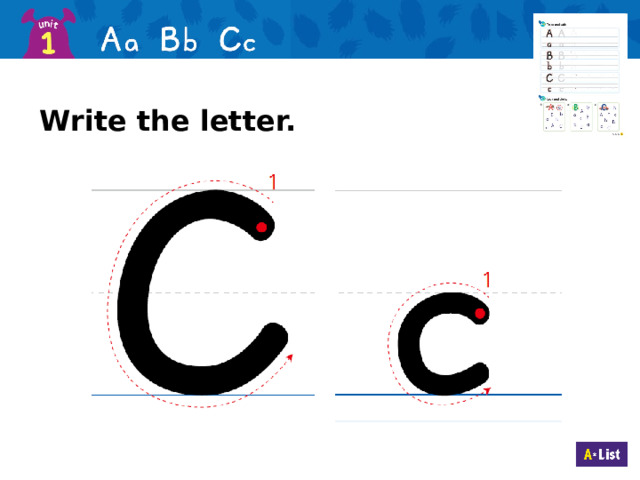 Write the letter. 