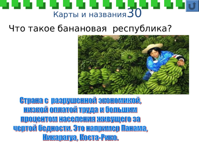 Карты и названия 30 Что такое банановая республика? 