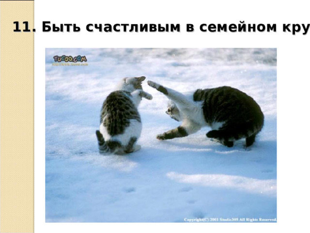 11. Быть счастливым в семейном кругу  
