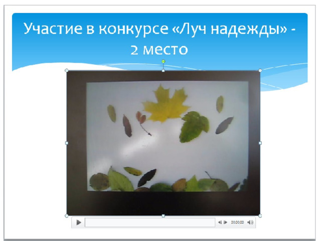 Участие в конкурсе «Луч надежды» - 2 место 