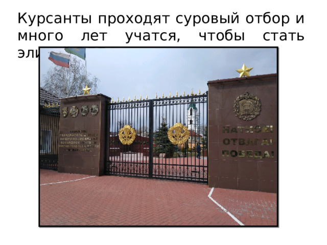 Курсанты проходят суровый отбор и много лет учатся, чтобы стать элитой ВДВ. 