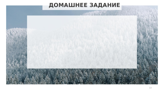 ДОМАШНЕЕ ЗАДАНИЕ  