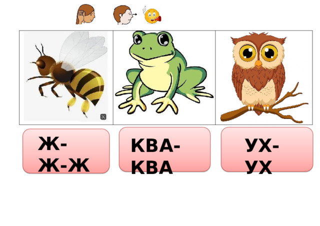 Ж-Ж- Ж УХ- УХ КВА- КВА 