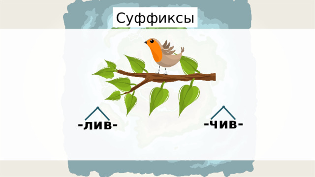 Суффиксы -чив- -лив- 