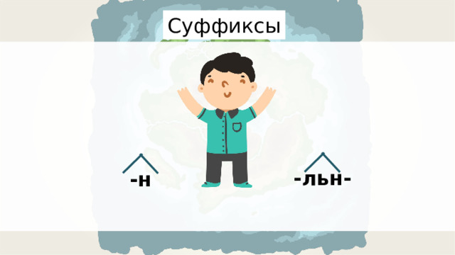 Суффиксы -льн- -н 
