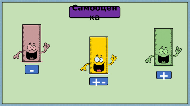 Самооценка - + +- 