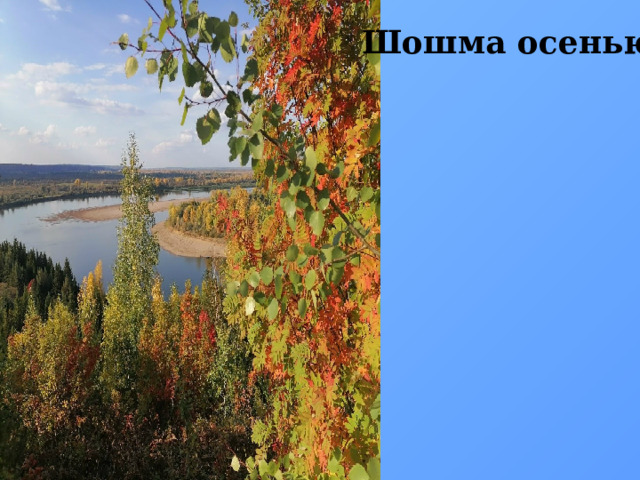 Шошма осенью 