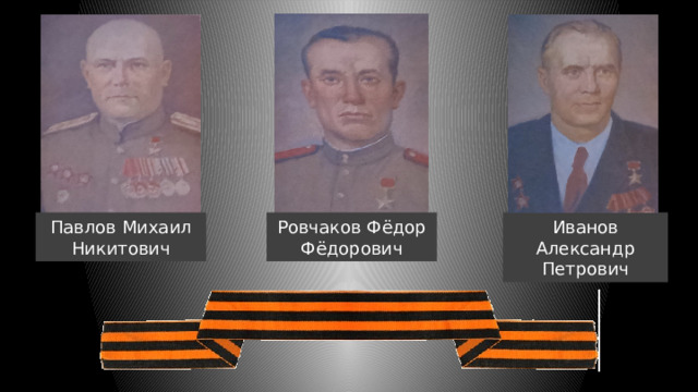 Павлов Михаил Ровчаков Фёдор Иванов Александр Никитович Фёдорович Петрович 