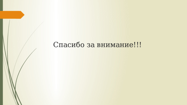 Спасибо за внимание!!! 