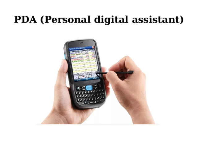 PDA (Personal digital assistant) 