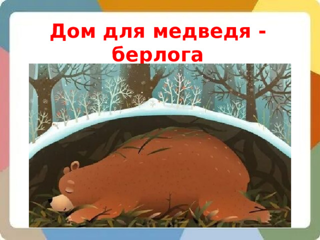 Дом для медведя - берлога 