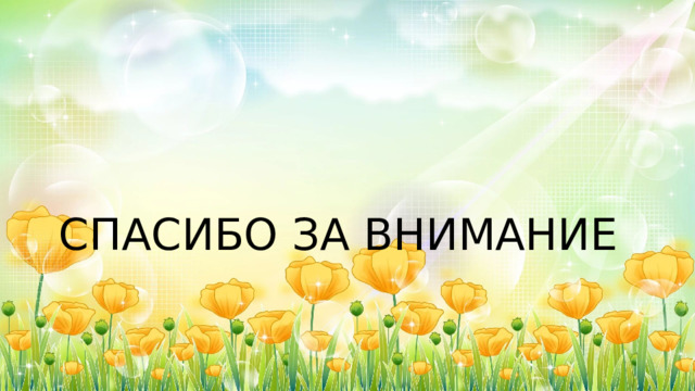 СПАСИБО ЗА ВНИМАНИЕ 