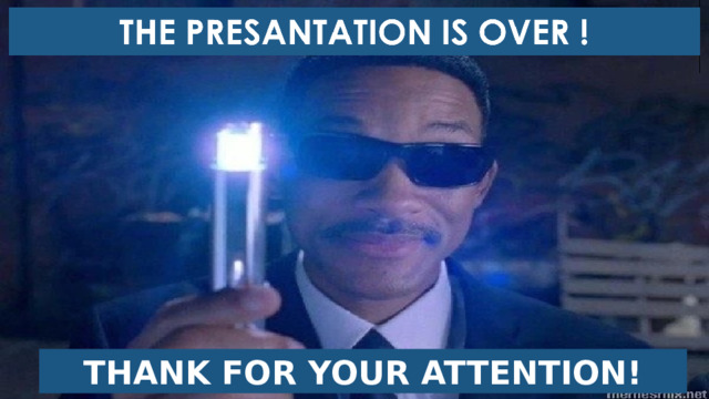 THANK FOR YOUR ATTENTION! 