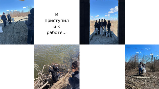 И приступили к работе... 