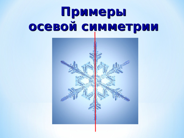 Примеры осевой симметрии  