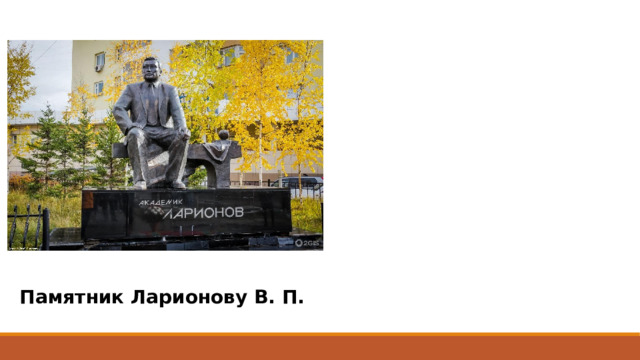 Памятник Ларионову В. П. 