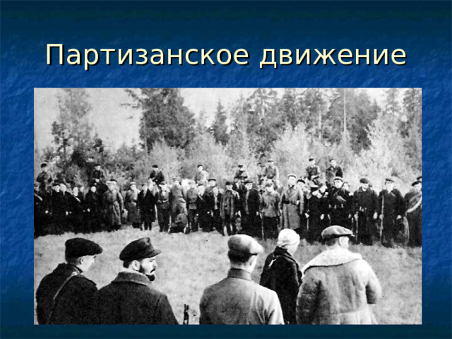 Партизанское движение 