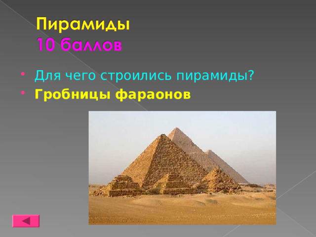 Для чего строились пирамиды? Гробницы фараонов 