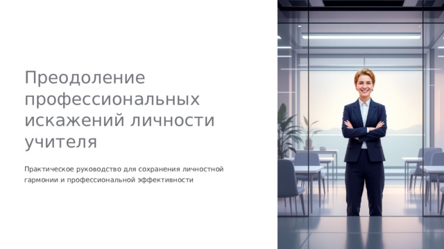  Преодоление профессиональных искажений личности учителя Практическое руководство для сохранения личностной гармонии и профессиональной эффективности 