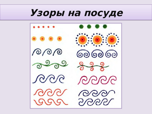 Узоры на посуде 