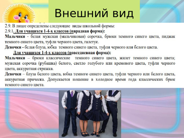 Внешний вид 