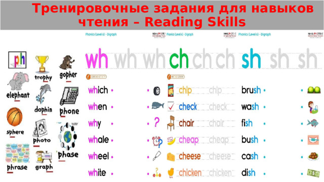  Тренировочные задания для навыков чтения – Reading Skills 