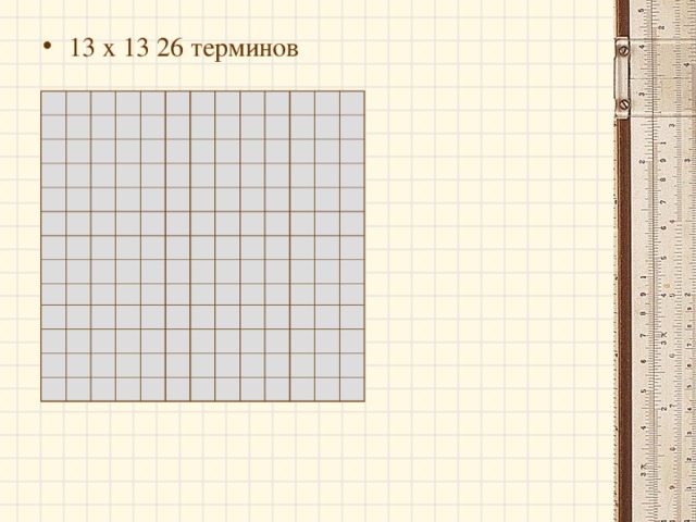 13 х 13 26 терминов 
