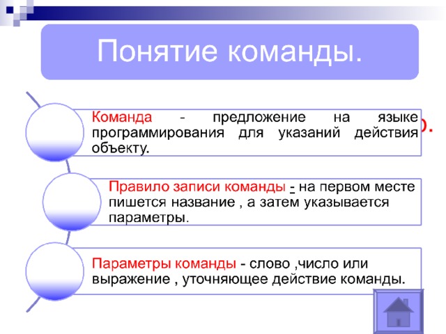 Основные понятия языка «Лого.  