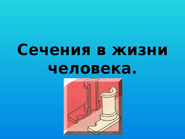 Сечения в жизни человека. http://lapinagv.jimdo.com/ 