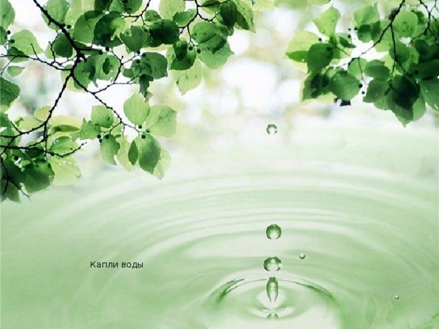 Капли воды 