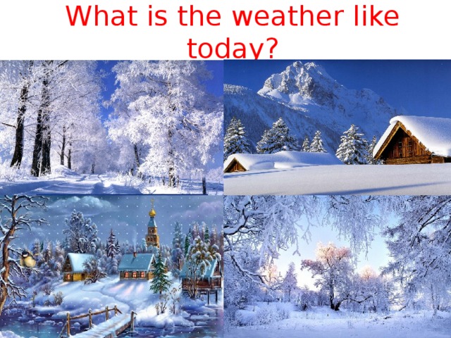 What is the weather like today? 