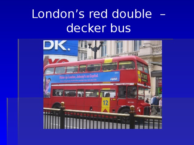 London’s red double – decker bus 