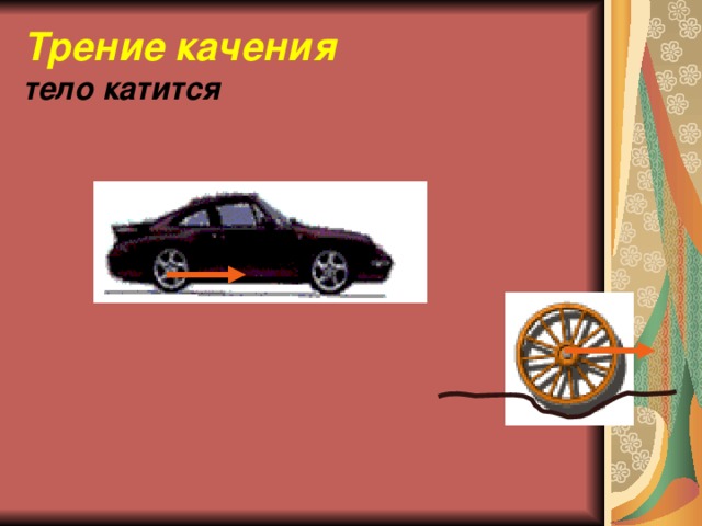 Трение качения  тело катится 