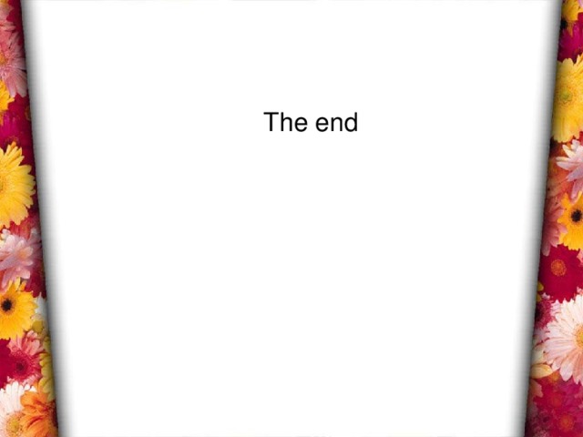 The end 